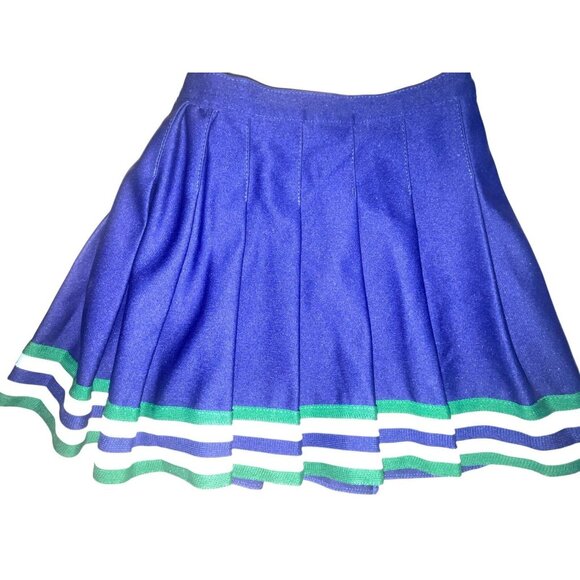 Lot 5 Cheerleader Uniform Skirt Cheer Adult M - XL & Child S Royal Blue - Picture 6 of 12